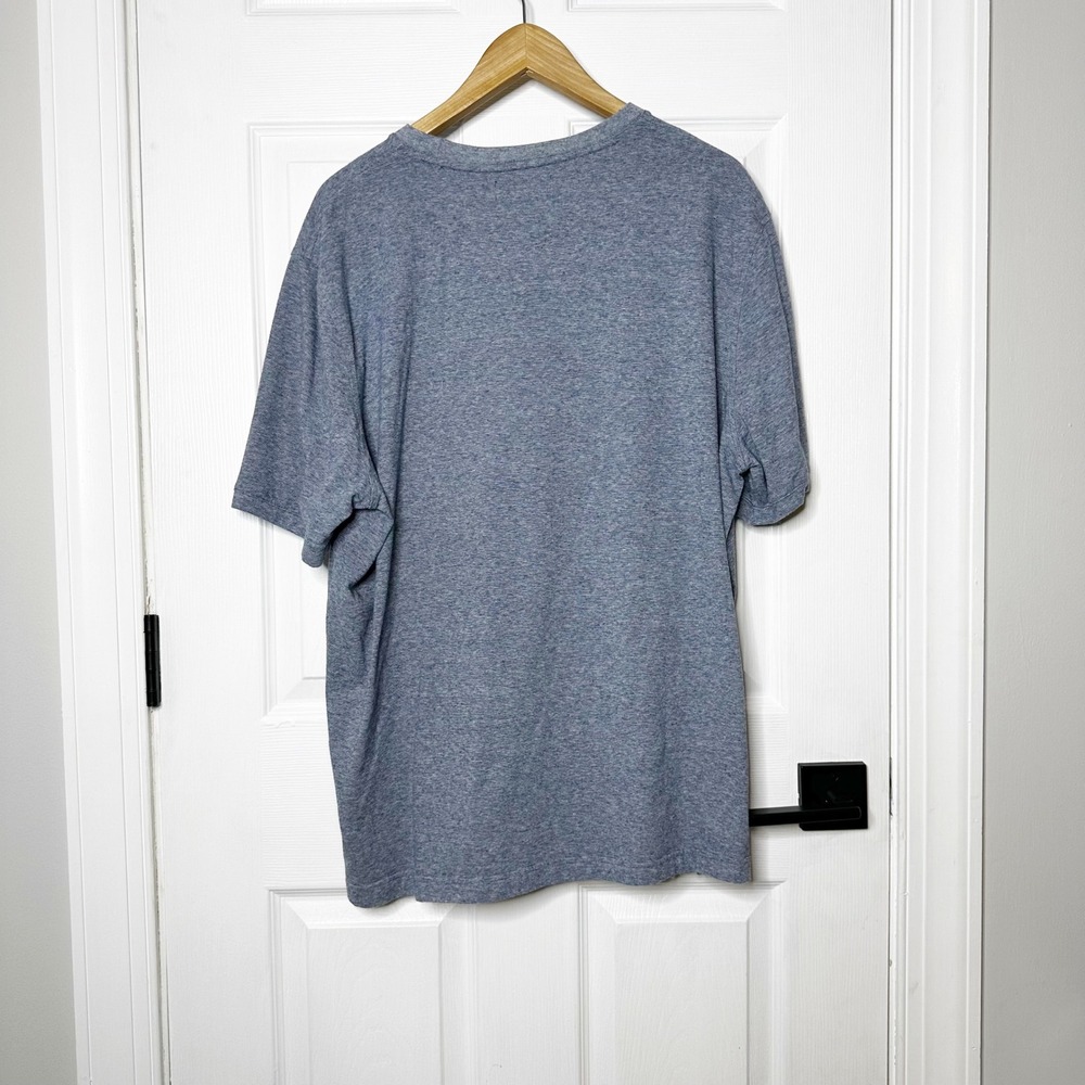 Nordstrom Tech-Smart Men's 2XL‎ Heathered Blue T-Shirt Cotton Blend - Picture 4 of 4
